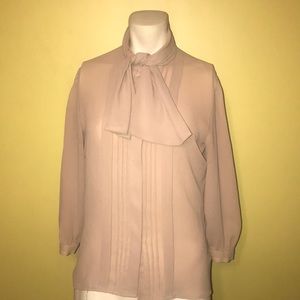 Vintage Tan Blouse!  Excellent Vintage Condition!